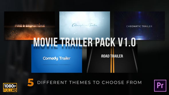 Movie Trailer Pack v1.0 • MOGRT for Premiere Pro - 25505988 Download Videohive